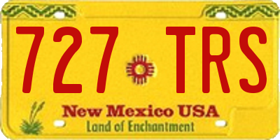 NM license plate 727TRS