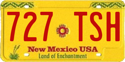 NM license plate 727TSH