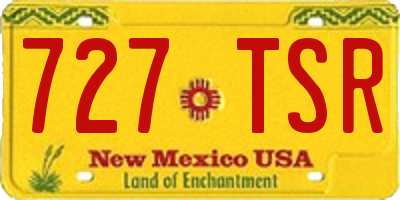NM license plate 727TSR