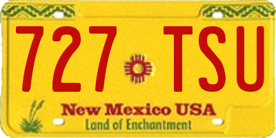 NM license plate 727TSU