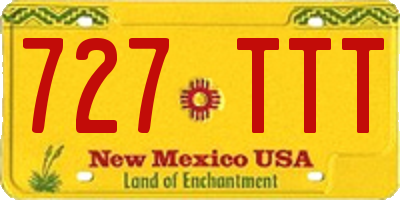 NM license plate 727TTT