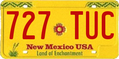 NM license plate 727TUC