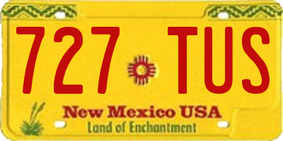 NM license plate 727TUS