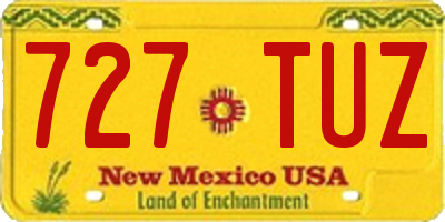 NM license plate 727TUZ