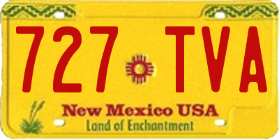 NM license plate 727TVA