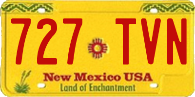NM license plate 727TVN