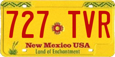 NM license plate 727TVR