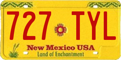 NM license plate 727TYL