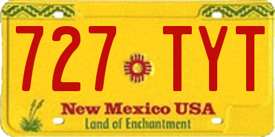 NM license plate 727TYT