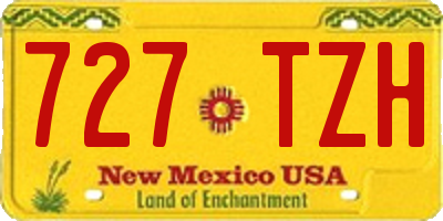 NM license plate 727TZH