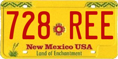 NM license plate 728REE