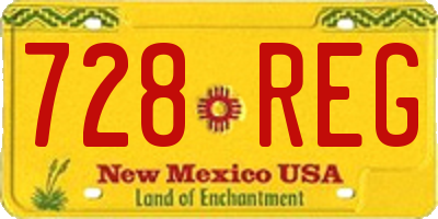 NM license plate 728REG