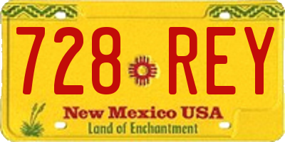 NM license plate 728REY