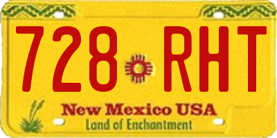 NM license plate 728RHT