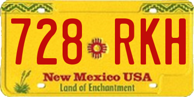 NM license plate 728RKH