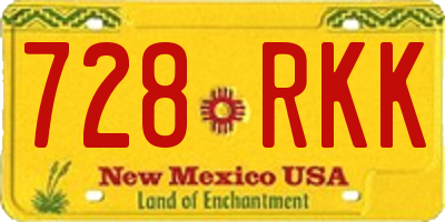NM license plate 728RKK