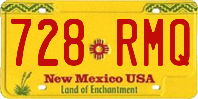 NM license plate 728RMQ