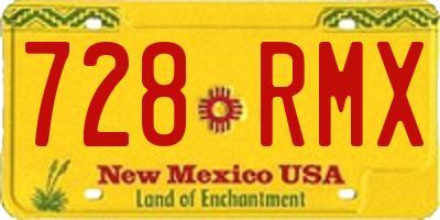 NM license plate 728RMX