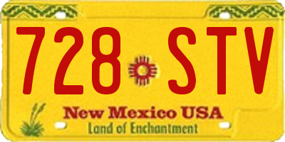 NM license plate 728STV