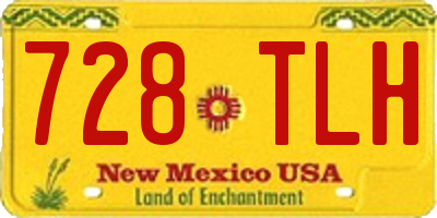 NM license plate 728TLH