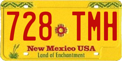 NM license plate 728TMH