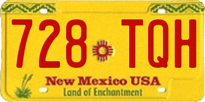 NM license plate 728TQH