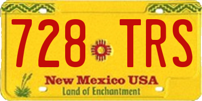 NM license plate 728TRS