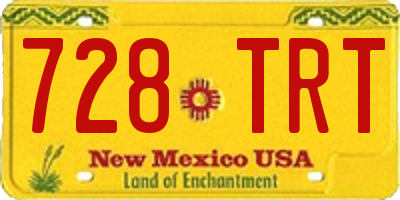 NM license plate 728TRT