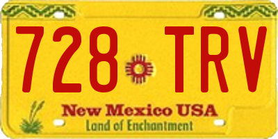 NM license plate 728TRV