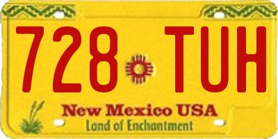 NM license plate 728TUH