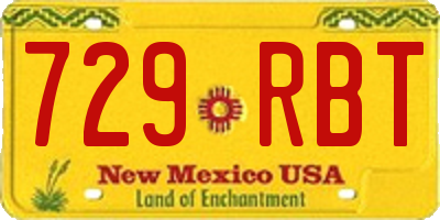 NM license plate 729RBT