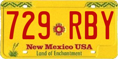 NM license plate 729RBY