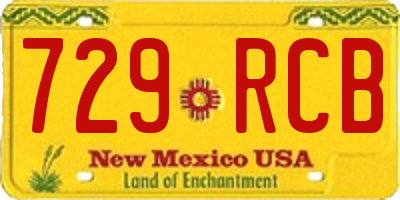 NM license plate 729RCB