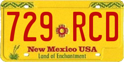 NM license plate 729RCD