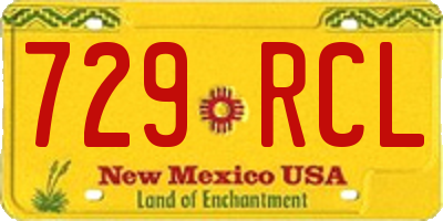 NM license plate 729RCL