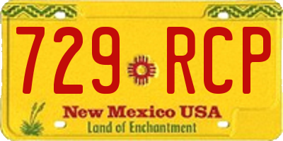 NM license plate 729RCP