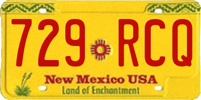 NM license plate 729RCQ
