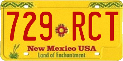 NM license plate 729RCT