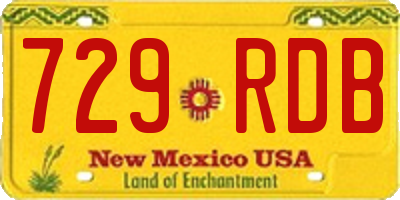NM license plate 729RDB