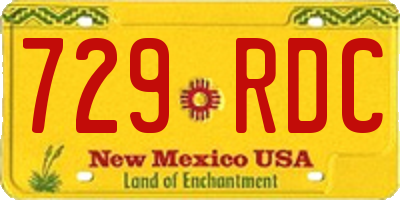 NM license plate 729RDC
