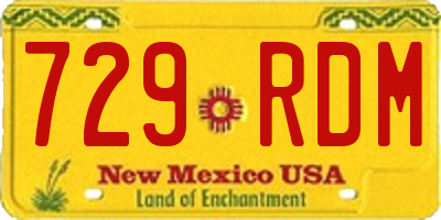 NM license plate 729RDM