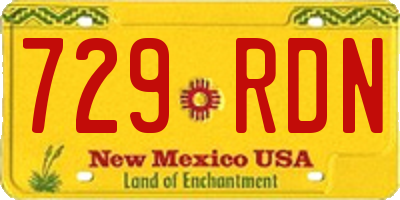 NM license plate 729RDN