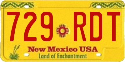 NM license plate 729RDT