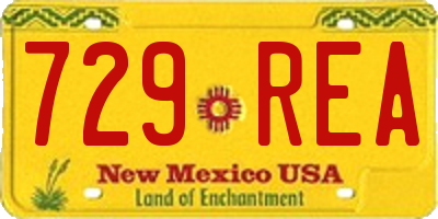 NM license plate 729REA