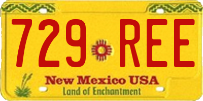 NM license plate 729REE