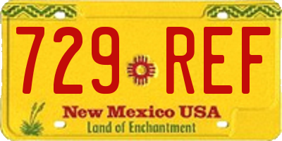 NM license plate 729REF