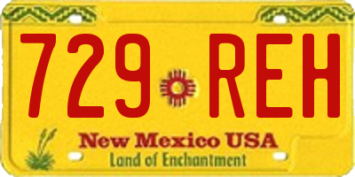 NM license plate 729REH