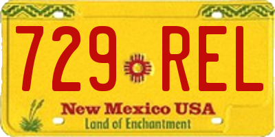 NM license plate 729REL