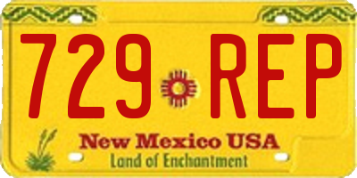 NM license plate 729REP