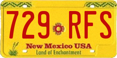 NM license plate 729RFS